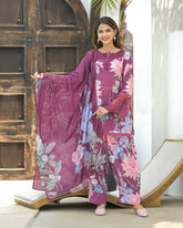 Cotton farshi salwar wine brown color